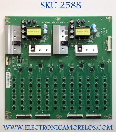 LED DRIVER PARA TV VIZIO QLED / NUMERO DE PARTE LNTVKI12ZXAF9 / 715GB825-P01-000-004Y / KI12ZXAF9 / PANEL'S TPT650WR-QVN07.U REV:S403A / TPT650WR-QVN07.U REV:S403L / DISPLAY T650QVN0.4 / MODELOS P65Q9-J01 / P65Q9-J01 LTMWH6KX / P65Q9-J01 LTYWH6KX